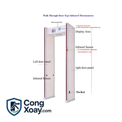 Cổng dò kim loại và đo thân nhiệt Safeway AT300EX