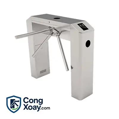 Cổng xoay 3 càng kết hợp thiết bị đo độ tĩnh điện ZKTeco TS2000 Pro ESD